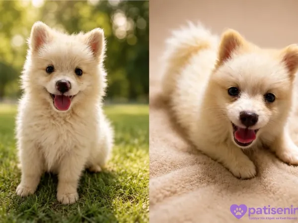 Pomerian spitz yavruları Erkek ve dişi aileden