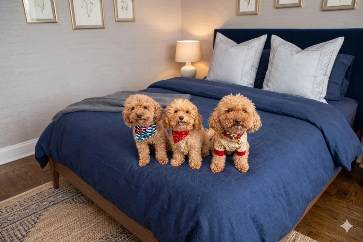 Kendi Ailesi İçinde Büyüyen Tatlı Apricot Toy Poodle Yavrumuz & Safkan & Mikroçipli & Aşıları Tam 5