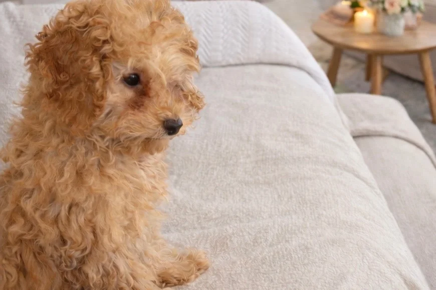 Kendi Ailesi İçinde Büyüyen Tatlı Apricot Toy Poodle Yavrumuz & Safkan & Mikroçipli & Aşıları Tam 8