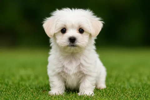 Maltese terrier yavrusu