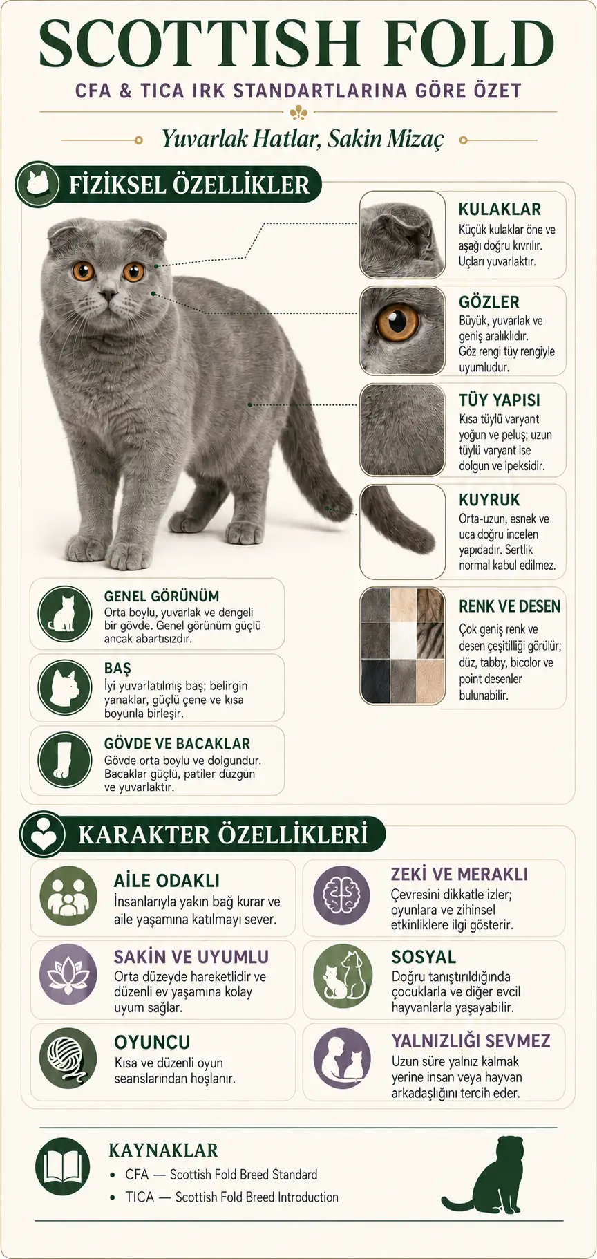 Scotish Fold Özellikleri