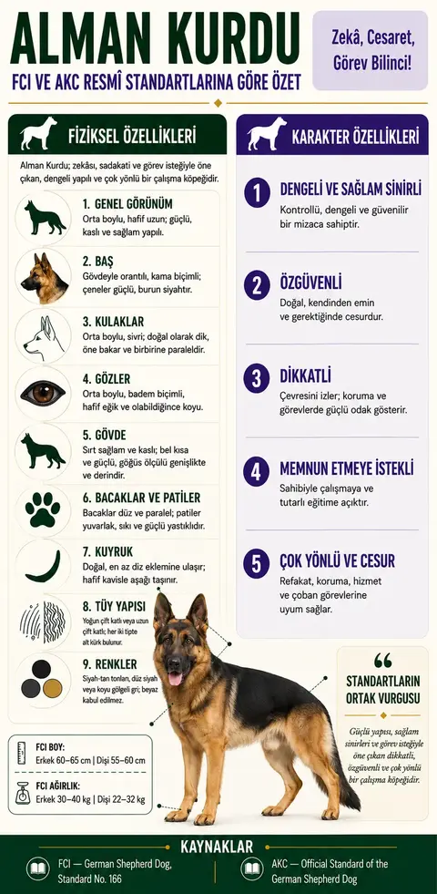 Alman Kurdu (German Shepherd) Özellikleri