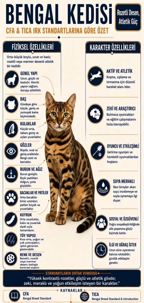 Bengal Kedisi Özellikleri
