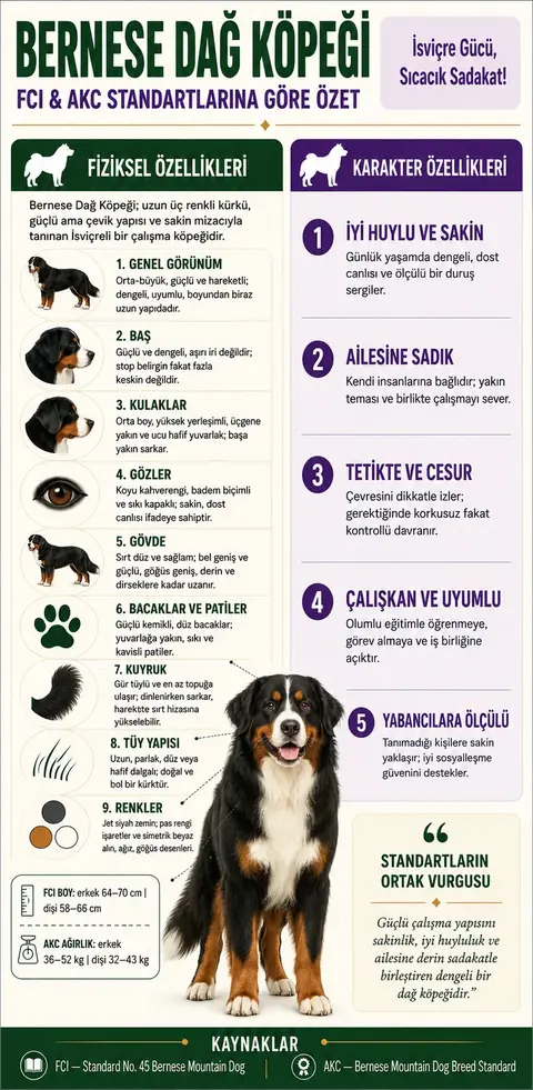 Bernese Dağ Köpeği Özellikleri