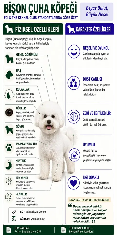 Bişon Çuha Köpeği Özellikleri