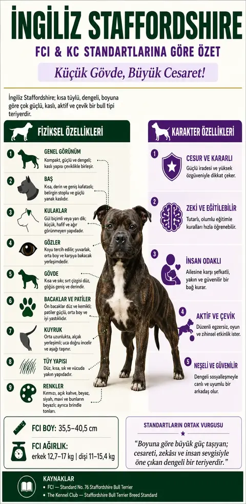 İngiliz Staffordshire Özellikleri