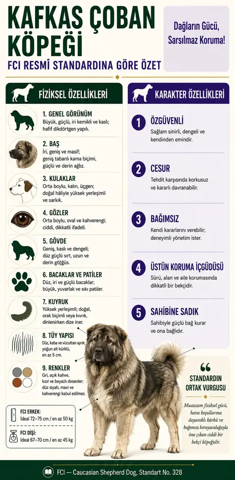 Kafkas Çoban Köpeği Özellikleri