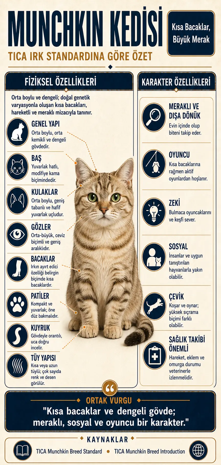Munchkin Kedisi Özellikleri