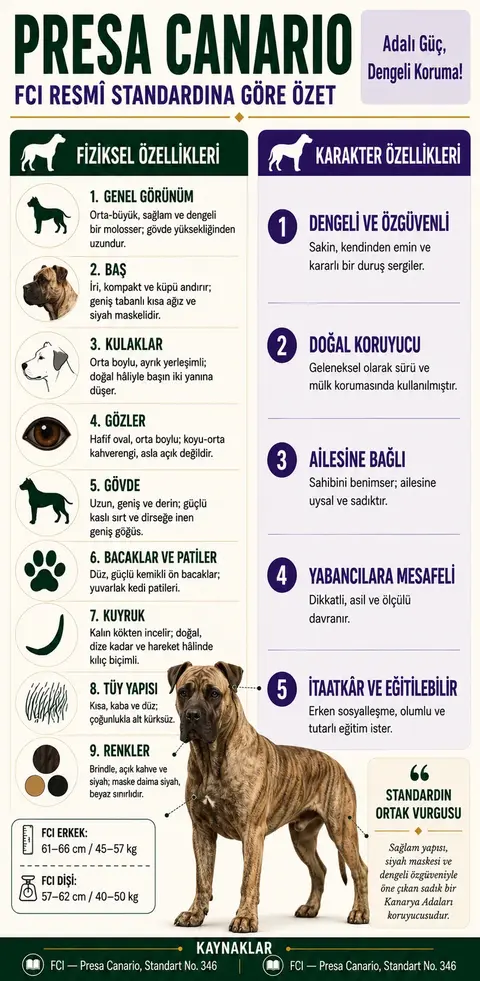 Presa Canario Özellikleri
