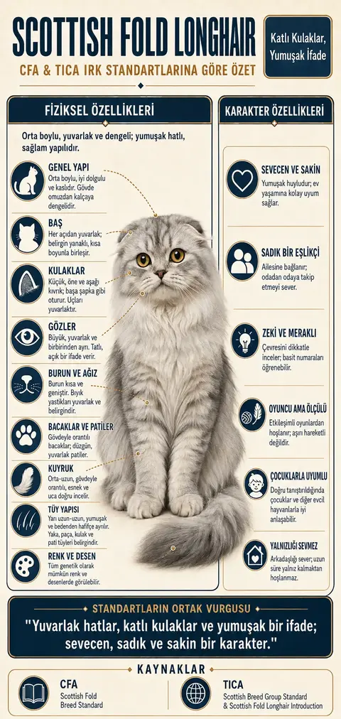 Scottish Fold Longhair Özellikleri